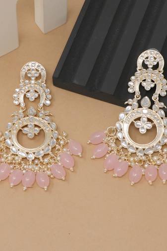 Kundan type zumka earring for girls