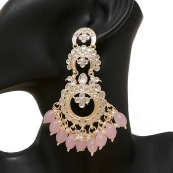 Kundan type zumka earring for girls 2