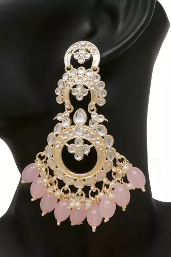 Kundan type zumka earring for girls