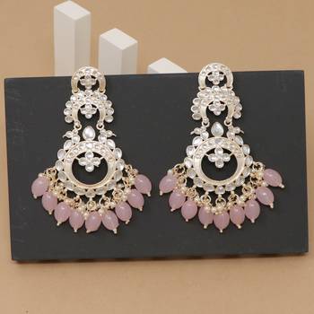 Kundan type zumka earring for girls 3