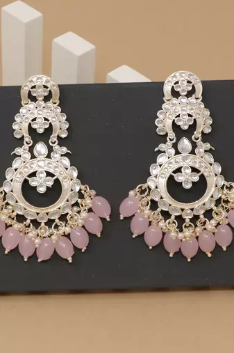 Kundan type zumka earring for girls