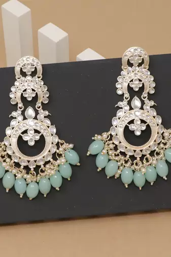 Kundan type zumka earring for girls