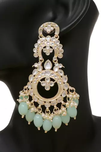 Kundan type zumka earring for girls