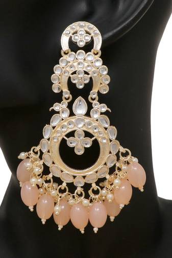 Kundan type zumka earring for girls