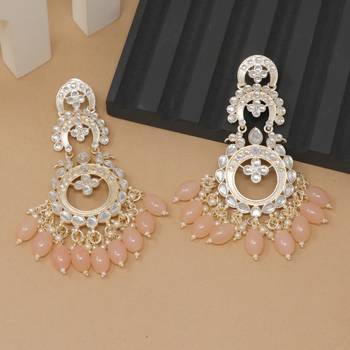 Kundan type zumka earring for girls 2