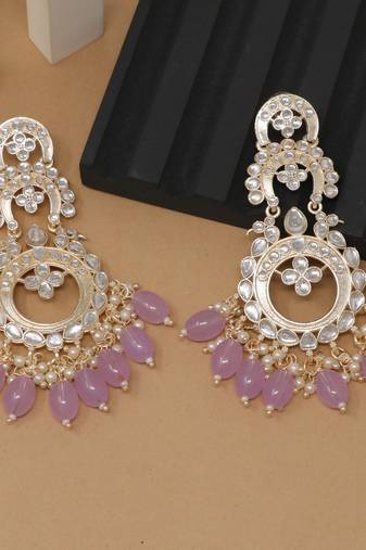 Kundan type zumka earring for girls