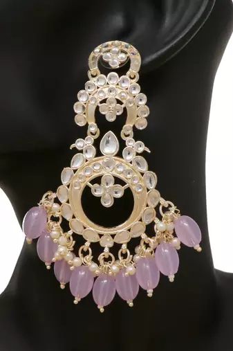 Kundan type zumka earring for girls