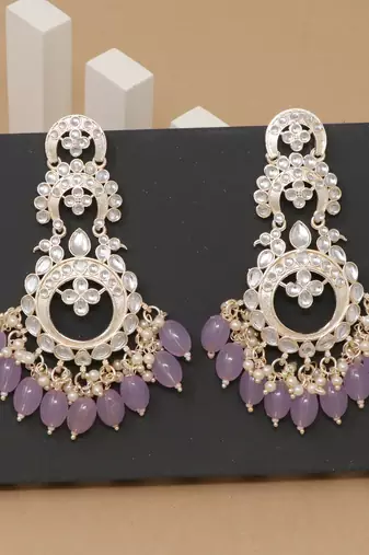 Kundan type zumka earring for girls