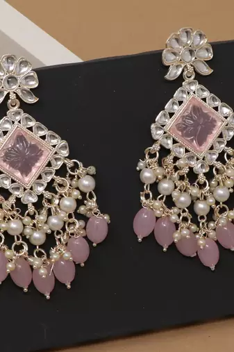 Kundan type zumka earring for girls
