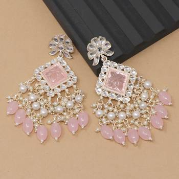 Kundan type zumka earring for girls 2