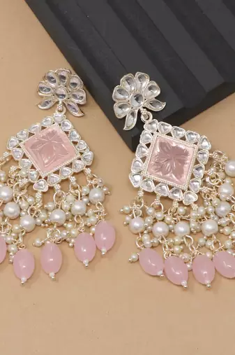 Kundan type zumka earring for girls