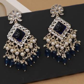 Kundan type zumka earring for girls 2