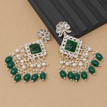 Kundan type zumka earring for girls 1