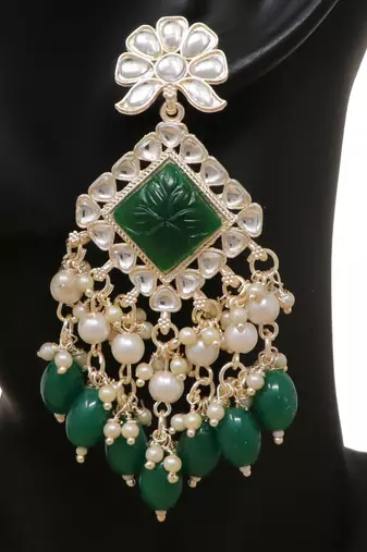 Kundan type zumka earring for girls