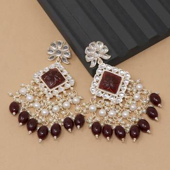 Kundan type zumka earring for girls 1