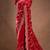 Red Color Embroidered Satin Silk Saree