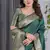 Green Color Zari Woven Banarasi Art Silk Saree