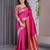 Pink Color Zari Woven Banarasi Art Silk Saree