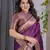Wine Color Zari Woven Banarasi Art Silk Saree