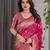 Pink Color Zari Woven Banarasi Art Silk Saree