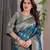Teal Color Zari Woven Banarasi Art Silk Saree