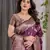 Wine Color Zari Woven Banarasi Art Silk Saree