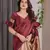 Maroon Color Zari Woven Banarasi Art Silk Saree