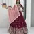 Maroon Vichitra Silk Embroidered Thread & Sequin Work Lehenga Choli with Dupatta