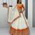 Orange Chinon Heavy Embroidered Coding Sequin Work Lehenga Choli with Dupatta
