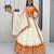 Orange Chinon Heavy Embroidered Coding Sequin Work Lehenga Choli with Dupatta