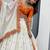 Orange Chinon Heavy Embroidered Coding Sequin Work Lehenga Choli with Dupatta