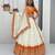 Orange Chinon Heavy Embroidered Coding Sequin Work Lehenga Choli with Dupatta