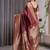 Maroon Color Zari Woven Banarasi Silk Saree
