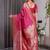 Pink Color Zari Woven Banarasi Art Silk Saree
