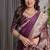 Wine Color Zari Woven Banarasi Art Silk Saree