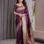 Wine Color Zari Woven Banarasi Art Silk Saree