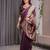 Wine Color Zari Woven Banarasi Art Silk Saree