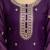 Purple Georgette Embroidery Sequence Work Kurta Palazzo Set with Dupatta