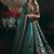 TEAL BLUE Premium Mulmul Silk Lehenga Choli with Heavy Embroidery & Can Can Flair