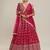 Women's Pink Georgette Sequins With Zari Embroidery Lehenga