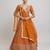 Women's Orange Georgette Sequins With Zari Embroidery Lehenga