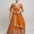 Women's Orange Georgette Sequins With Zari Embroidery Lehenga