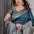 Teal Color Zari Woven Banarasi Art Silk Saree