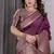 Wine Color Zari Woven Banarasi Art Silk Saree