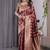 Maroon Color Zari Woven Banarasi Art Silk Saree