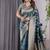 Teal Color Zari Woven Banarasi Art Silk Saree