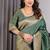 Green Color Zari Woven Banarasi Art Silk Saree