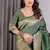 Green Color Zari Woven Banarasi Art Silk Saree