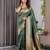 Green Color Zari Woven Banarasi Art Silk Saree
