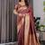 Maroon Color Zari Woven Banarasi Art Silk Saree
